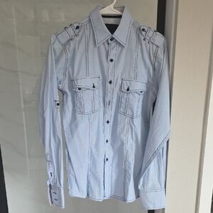 Light Blue Button-Up Shirt